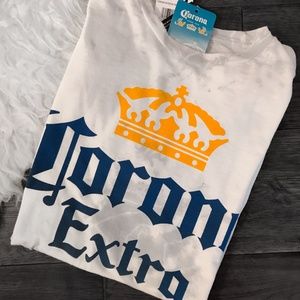 Men's NWT Corona Gray & White Tie Dye T-Shirt